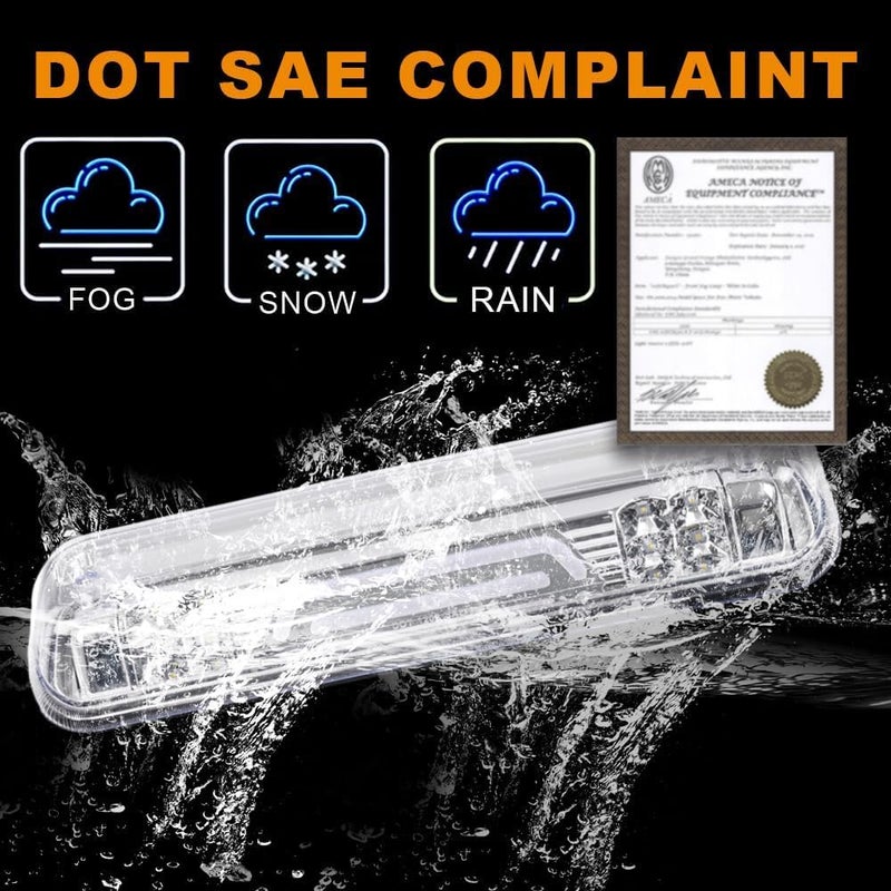 GPLUS Rear LED Third Brake Light Compatible With Ford F150 2004-2008 3RD Cargo Led Tail Lamps Clear lens Chrome Housing - Image 2